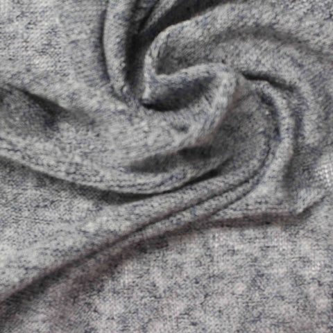 Grey Marl Chunky Knit, Polyester, 190 gsm