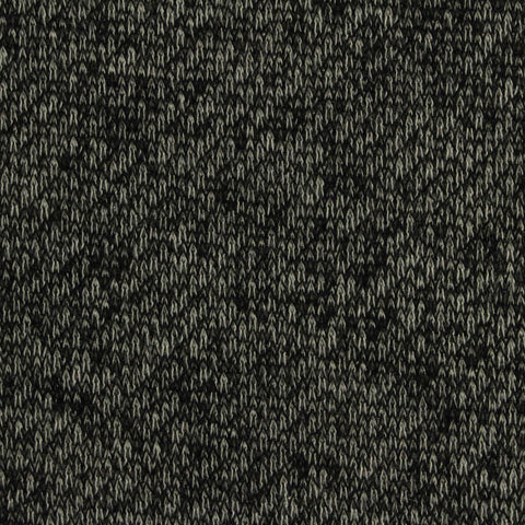 Black Marl French Terry, Poly-Viscose, 231 gsm