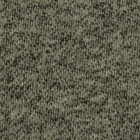 Heathered Black Marl French Terry, Poly-Viscose