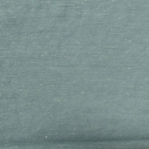Blue-Green Marl Jersey Knit, Poly-Cotton