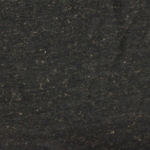 Heather Polyester Linen Jersey Knit Fabric, 126 gsm, 150 cm — Grey