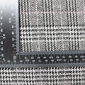Black Houndstooth Knit, Poly-Viscose, 285 gsm