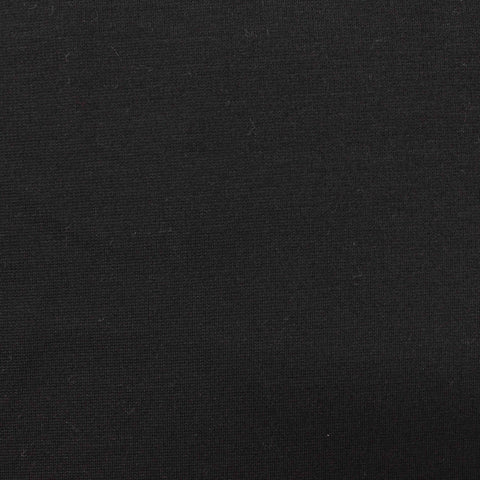 Viscose Nylon Stretch Ponte Knit Fabric, 289 gsm, 155 cm — Black