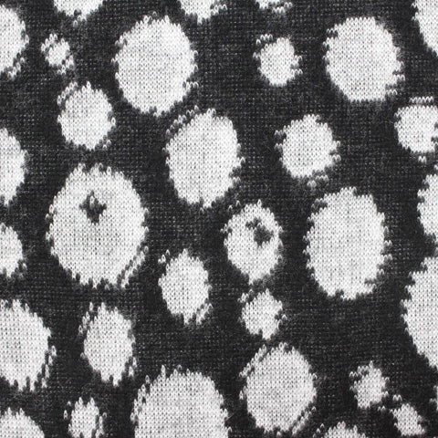 Black Leopard Jacquard, Viscose-Poly, 251 gsm