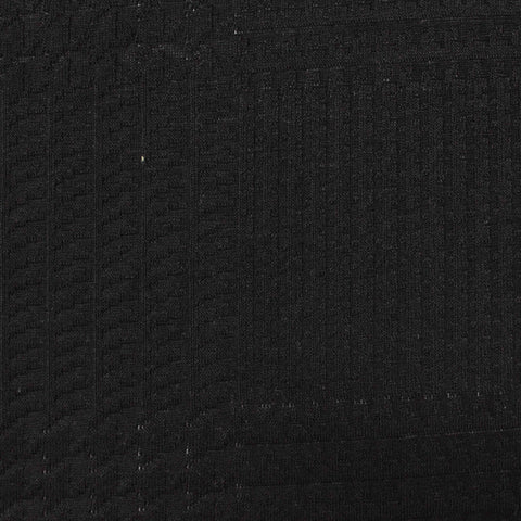 Black Textured Jacquard, Poly-Viscose