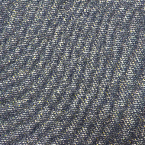 Dark Blue Marl French Terry, Cotton-Metallic, 232 gsm
