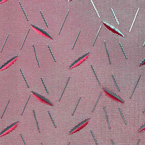 Grey Dashes Jacquard, Poly-Viscose