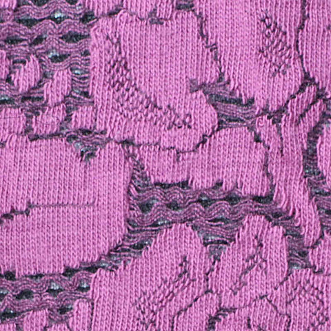 Pink Floral Jacquard, Cotton-Poly, 170 gsm