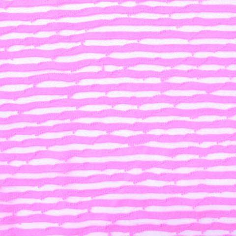 Pink Horizontal-Stripe Jacquard, Polyester, 145 gsm