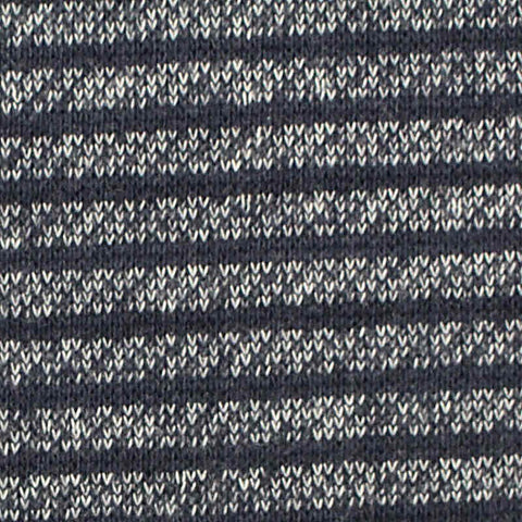 Dark Grey Horizontal-Stripe French Terry, Cotton-Poly, 260 gsm