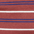 Striped Cotton Polyester French Terry Fabric, 210 gsm, 165 cm — Red