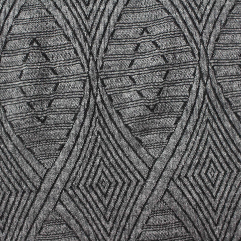 Grey Diamond Jacquard, Poly-Viscose