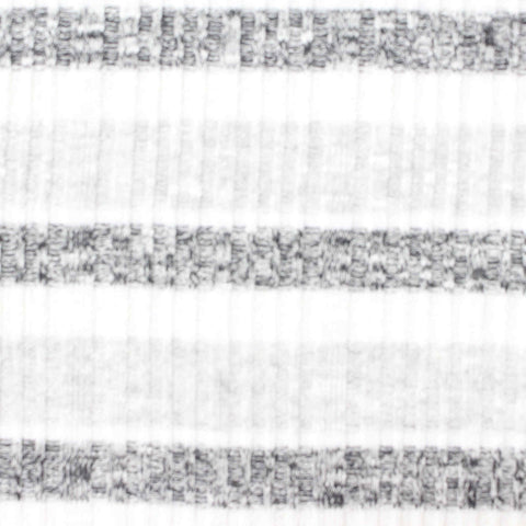 White Stripes Rib Knit, Viscose-Poly, 243 gsm