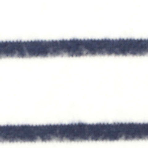 Navy Horizontal-Stripe Chunky Knit, Viscose-Poly, 220 gsm