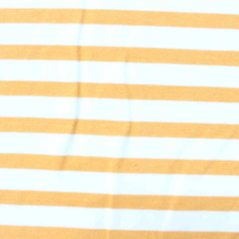 Orange Stripes Jersey Knit, Poly-Viscose