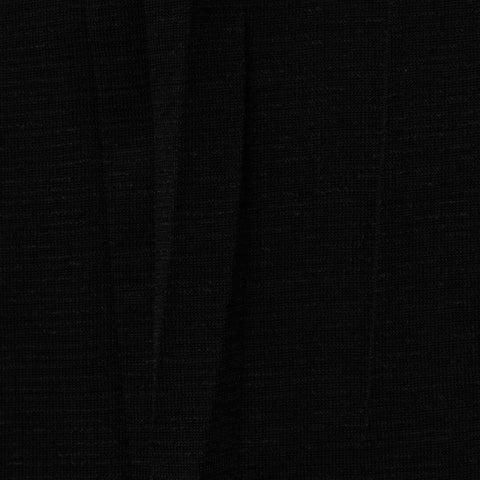 Polyester Stretch Jersey Knit Fabric, 185 gsm, 155 cm — Black