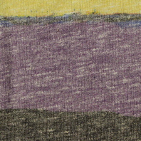 Yellow Horizontal-Stripe Knit, Poly-Cotton, 160 gsm