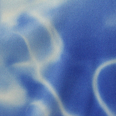 White Abstract Jersey Knit, Polyester