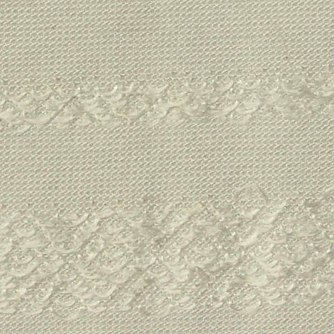 Cream Horizontal-Band Jacquard, Poly-Viscose