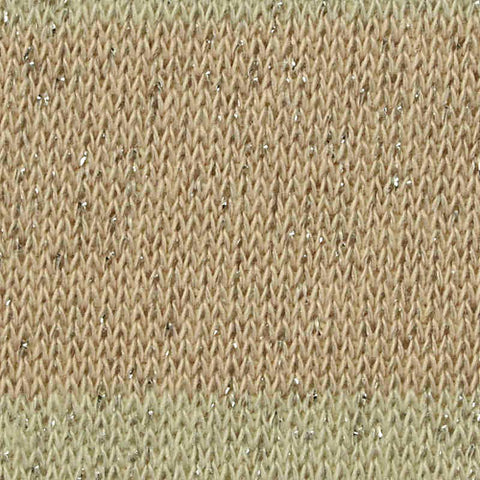 Light Beige Horizontal-Stripe French Terry, Cotton-Poly, 230 gsm