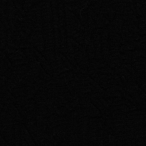 Jacquard Polyester Stretch Interlock Knit Fabric, 230 gsm — Black
