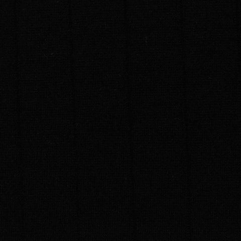 Viscose Nylon Stretch Ponte Knit Fabric, 290 gsm, 160 cm — Black, ref EF-227447