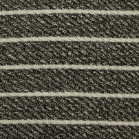 Light Grey Horizontal-Stripe Scuba Knit, Polyester