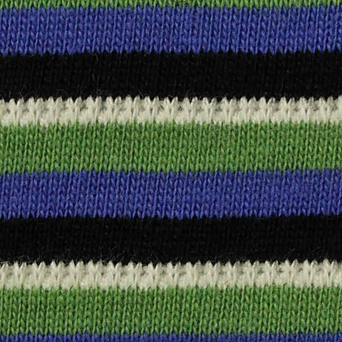 Black Horizontal-Stripe Knit, Cotton, 230 gsm