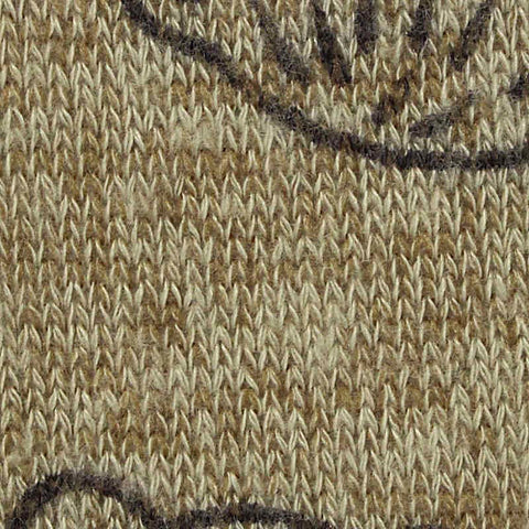 Dark Brown Cartoon-Bear Chunky Knit, Viscose-Poly