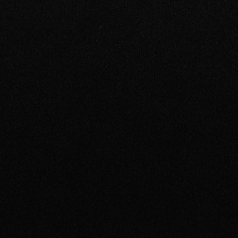 100% Polyester Interlock Knit Fabric, 145 gsm, 175 cm — Black