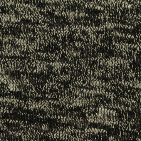 Black Marl Chunky Knit, Viscose-Poly, 180 gsm