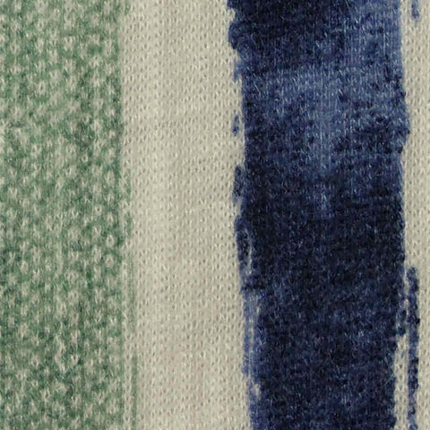 Blue Vertical-Brushstroke Crepe, Polyester