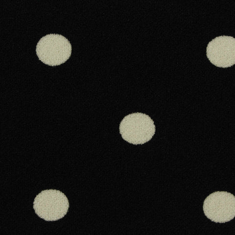 White Dots Scuba Knit, Polyester