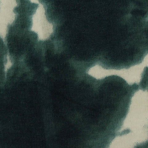 Dark Green Abstract Jersey Knit, Cotton