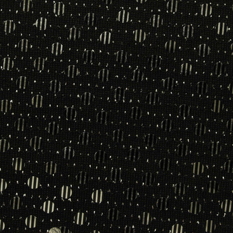 Black Circles Jersey Knit, Polyester