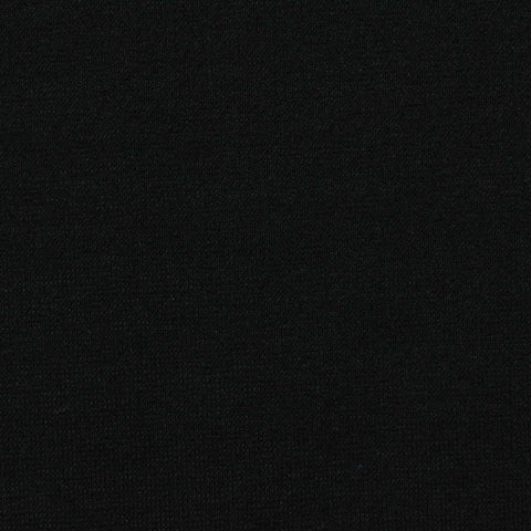 Viscose Nylon Stretch Ponte Knit Fabric, 319 gsm, 155 cm — Black