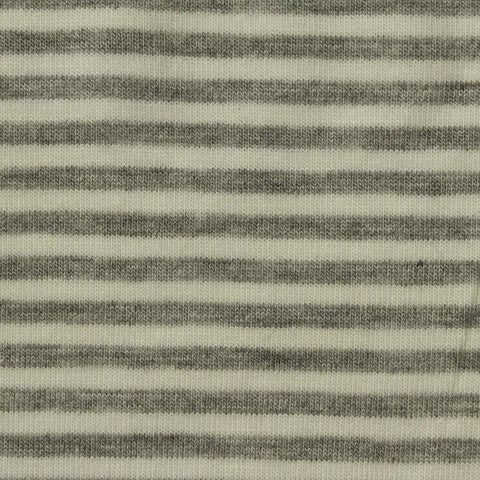 Dark Grey Horizontal-Stripe Jersey Knit, Viscose, 208 gsm