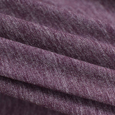 Purple Marl Jersey Knit, Cotton-Poly