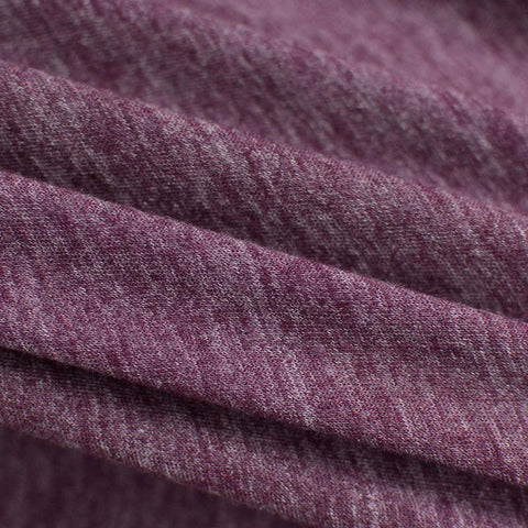 Purple Marl Jersey Knit, Cotton-Poly
