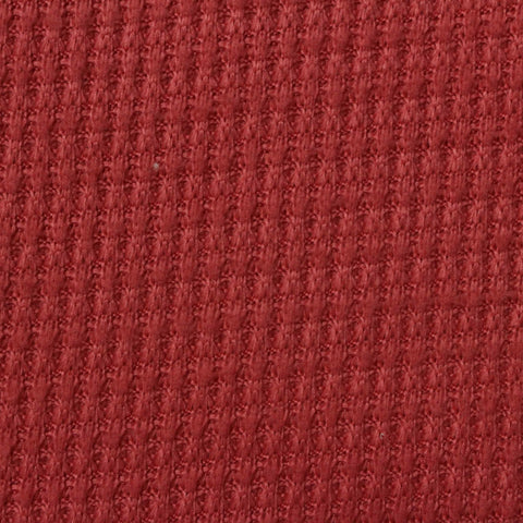 Red Textured Waffle Knit, Polyester