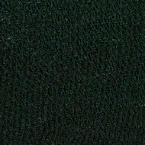 Dark Green Marl Jersey Knit, Cotton-Viscose