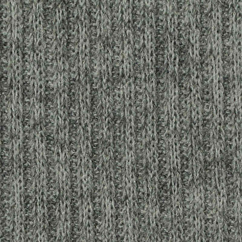 Polyester Viscose Stretch Rib Knit Fabric, 198 gsm — Grey