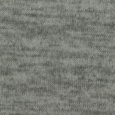 Dark Grey Heathered-Marl Jersey Knit, Poly-Viscose, 241 gsm