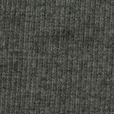 Grey Heather Rib Knit, Poly-Cotton