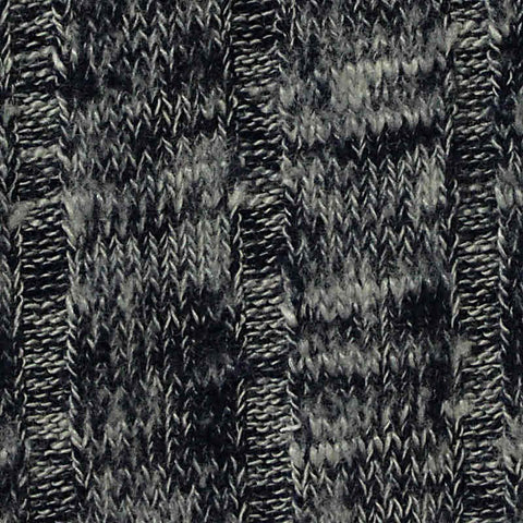 Light Grey Marl Rib Knit, Viscose-Poly, 260 gsm