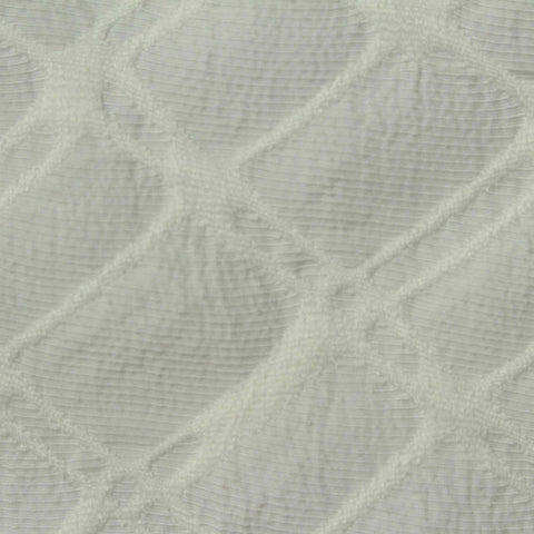 White Geometric-Diamond Jacquard, Polyester, 244 gsm
