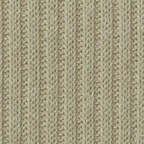 Light Beige Marl Rib Knit, Poly-Viscose, 255 gsm