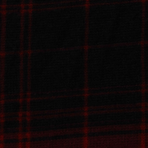 Red Check Chunky Knit, Polyester