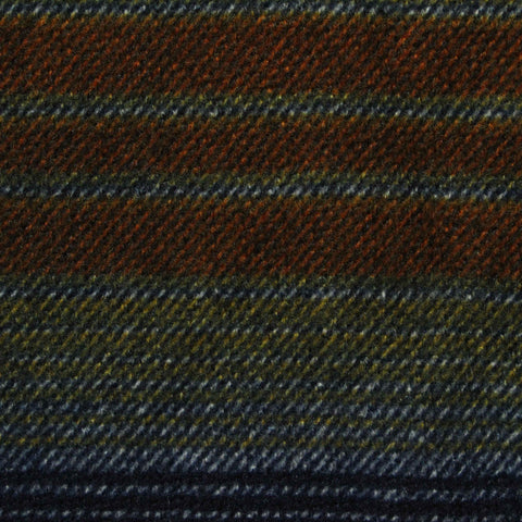 Rust Horizontal-Stripe Chunky Knit, Polyester