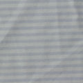 Light Blue Horizontal-Stripe Knit, Cotton-Poly